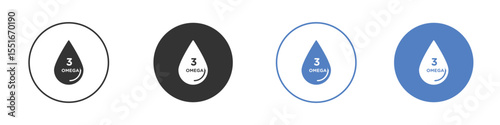 Omega icon vector, Symbol, logo illustrations