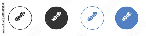 Peanut icon vector, Symbol, logo illustrations