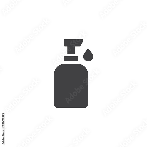Hand sanitizer pump solid icon