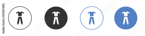Pijama icon symbol set. vector graphic design