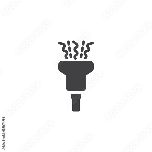 Ultrasound scanner solid glyph icon