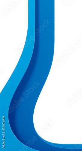 Abstract Blue Curve Wave Background Design Illustration Fluid Pattern