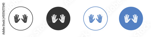 Rash hand icon symbol set. vector graphic design