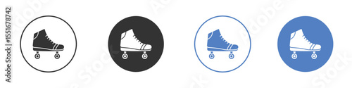 Roller skates icon vector, Symbol, logo illustrations