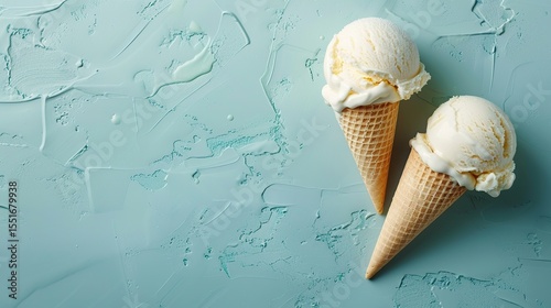 
Closeup ice cream swirl detail captured with modern aesthetic styling