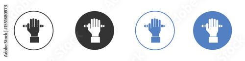 Self expression icon symbol set. vector graphic design