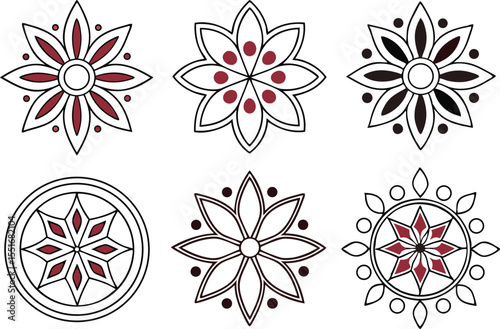 Diwali Rangoli Clipart Collection for Festive Designs. Traditional Diwali Rangoli Clipart for Art Projects. Decorative Rangoli Clipart Set for Diwali Celebration. Colorful Rangoli Clipart for Diwali