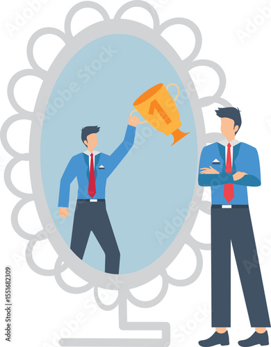 Apne Aap Ko Apnana  Self Acceptance Businessman Illustration