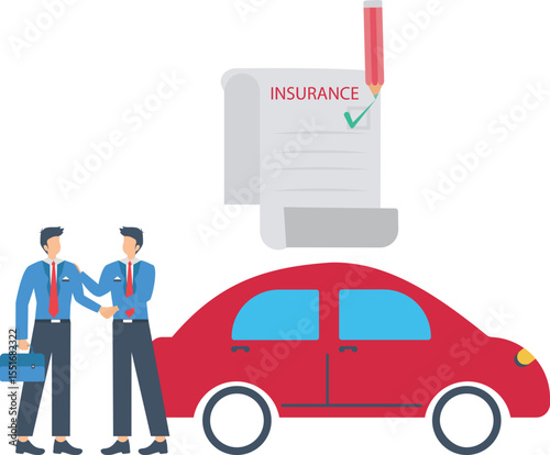 Secure Drive  Automobile Insurance Illustration