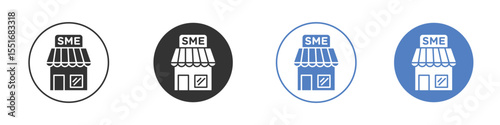 SME icon vector, Symbol, logo illustrations