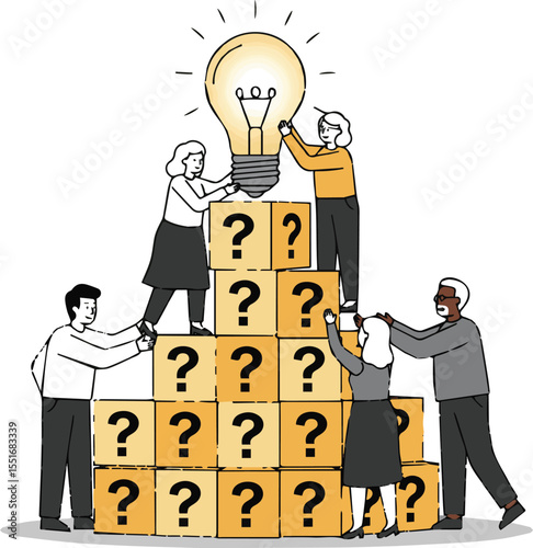Create a kinds of deferent business, businessman, cartoon, people, vector, suit, success, illustration, office, symbol, idea, character,  vector art with white background.