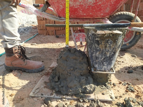 concrete slump test results measurement