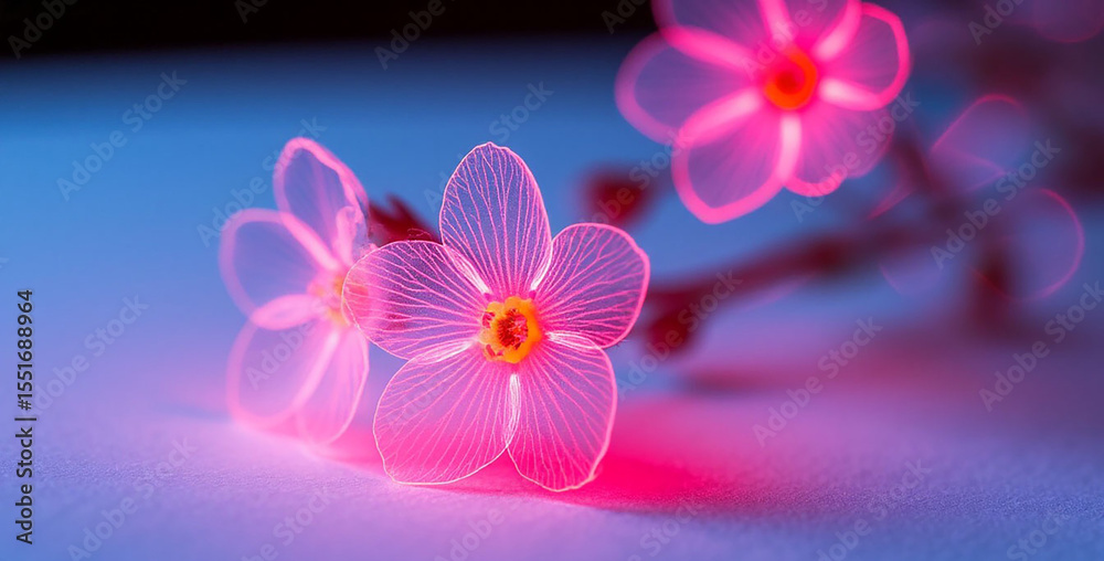 Fototapeta premium Romantic Pink Flower Illustration | Soft Pastel Background | High-Resolution Stock Image