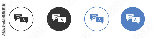 Translation icon vector, Symbol, logo illustrations