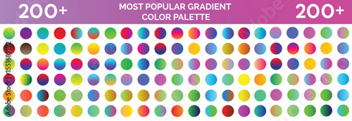 vibrant gradient colour palette