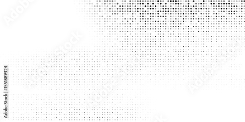 Illustration grunge dotted halftone gradient texture. Vanishing polka dot modern