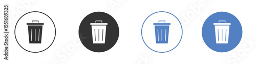 Trash icon vector, Symbol, logo illustrations