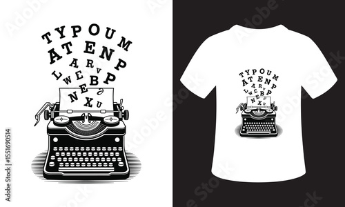 Creative Writer & Reading Dreamer T-Shirt Designs – Books, Typewriters & Imagination Vector Illustration