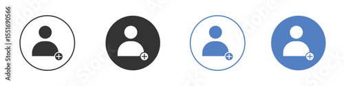 User add icon vector, Symbol, logo illustrations
