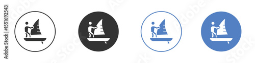 Windsurf icon vector, Symbol, logo illustrations