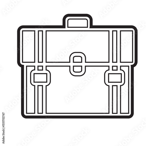 vector illustration icon of a briefcase