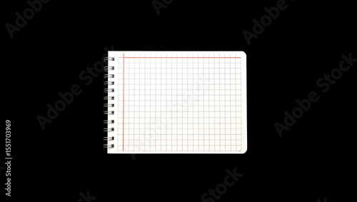 blank notebook isolated 