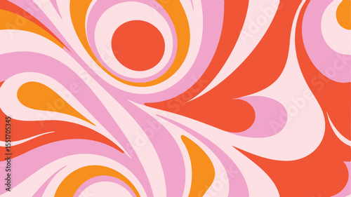 Folds Of Abstract Shapes In Muted - Botanical Seamless Vector