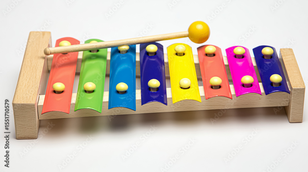 Obraz premium children's toy xelophone in the colors of the rainbow. pride month. lgbt