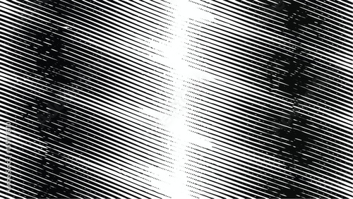 Parallel Diagonal Lines Intersect With Irregular - Botanical Seamless Vector