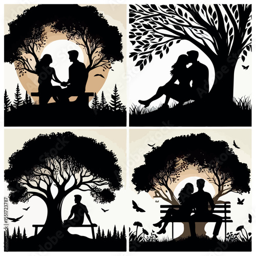 Couple silhouette
