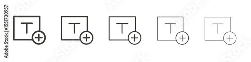 Add font icon simple illustration logo art