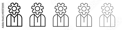 Administrator icon simple illustration logo art