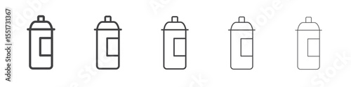 Aerosol spray paint icon simple illustration logo art