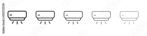 Air conditioner icon simple illustration logo art