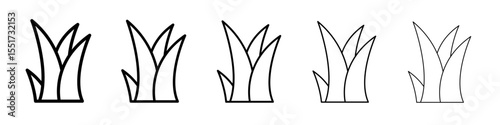 aloe vera icon simple illustration logo art