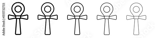 Ankh icon simple illustration logo art