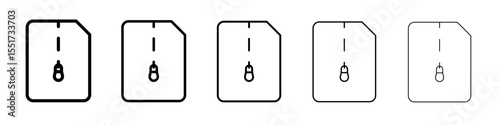 Archive icon simple illustration logo art