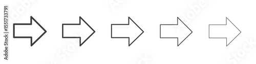 Arrow icon simple illustration logo art