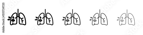 Asthma icon simple illustration logo art