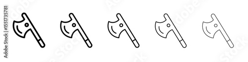 ax tool icon simple illustration logo art