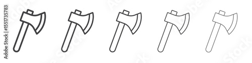 axe icon simple illustration logo art