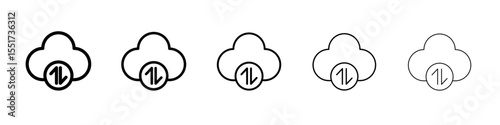 Backup icon simple illustration logo art