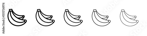 Banana icon simple illustration logo art