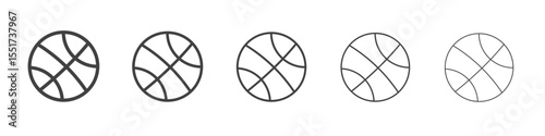 Basketball icon simple illustration logo art