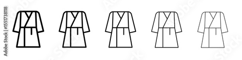 Bathrobe icon simple illustration logo art