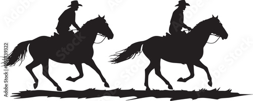 Horse Racing Silhouette Bundle”
