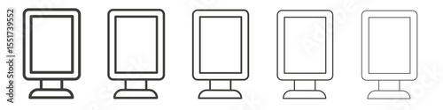 Billboard icon simple illustration logo art