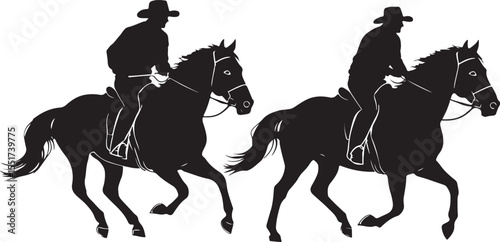 Horse Racing Silhouette Bundle”
