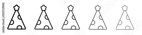 Birthday hat icon simple illustration logo art