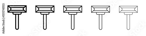 Blade razor icon simple illustration logo art